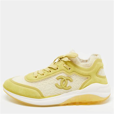 chanel trainers green|chanel trainers beige.